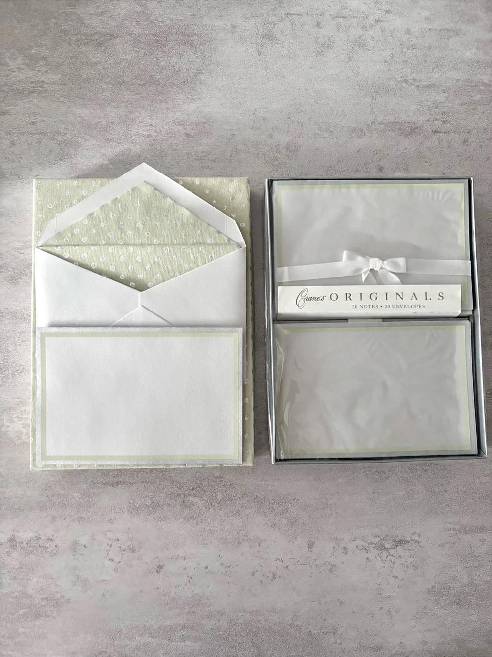 Crane Blue Floral Note Card Set